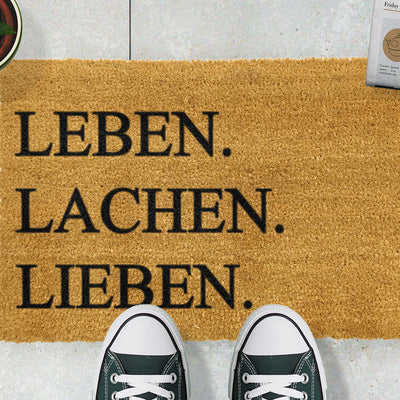 Lebenlachenliben Fußmatten