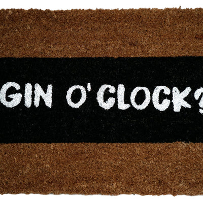 Gin O'Clock Glitter Doormat