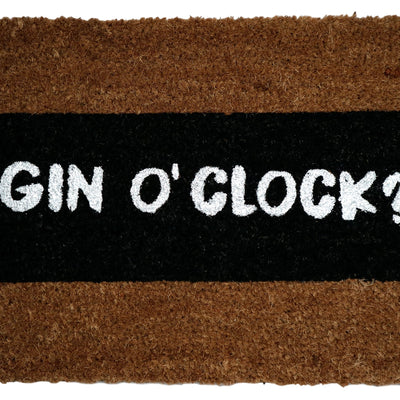 Gin O'Clock Glitter Doormat
