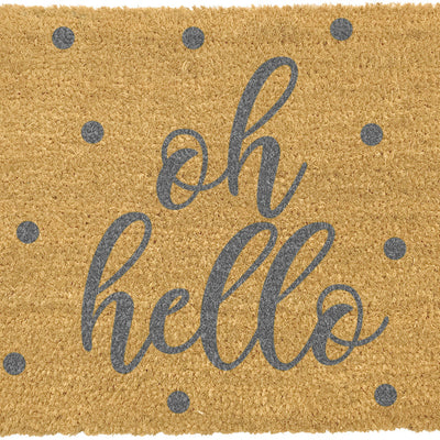 Grey Oh Hello Doormat