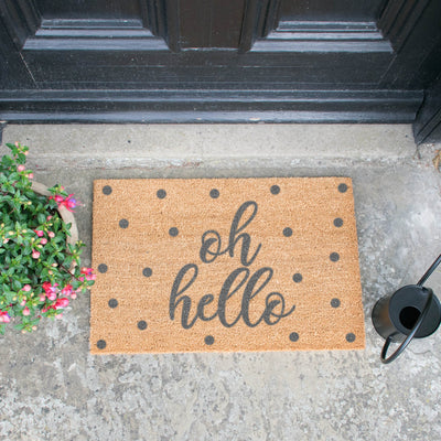 Grey Oh Hello Doormat