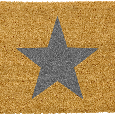 Star Grey Doormat