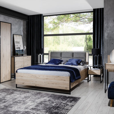 Glass Loft Bed with Storage in 3 Sizes