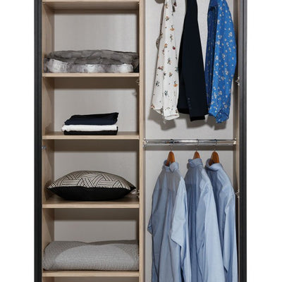 Glass Loft 2 Door Wardrobe 109cm