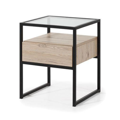 Glass Loft Bedside Cabinet