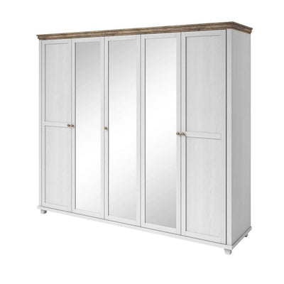 Evora 21 - 5 Door Wardrobe 246cm