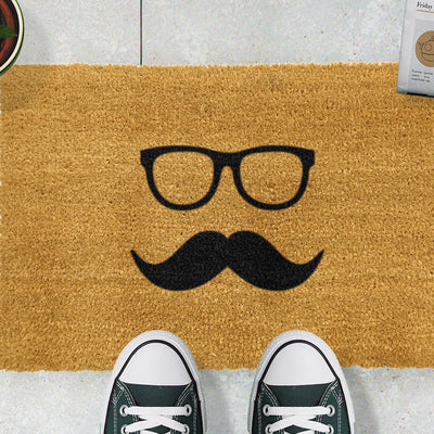 Mustache & Glasses Doormat