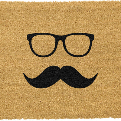 Mustache & Glasses Doormat