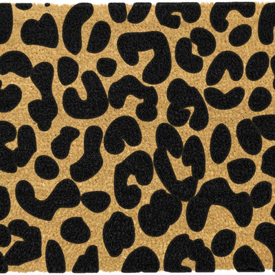 Leopard print doormat