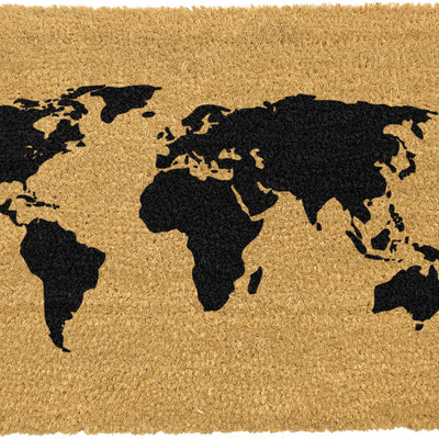 World Map Doormat