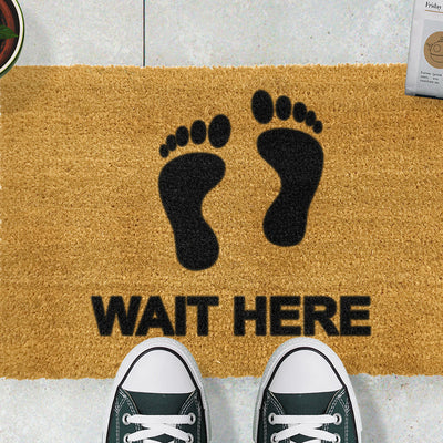 Wait Here Doormat