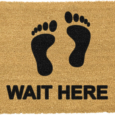 Wait Here Doormat
