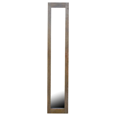 Rectangular Wooden Frame with Mirror