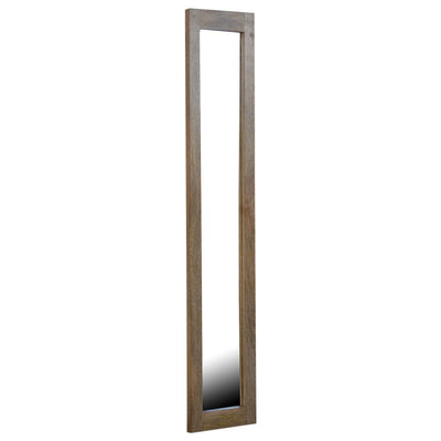 Rectangular Wooden Frame with Mirror