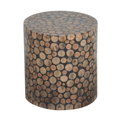 Tree Trunk Style Footstool