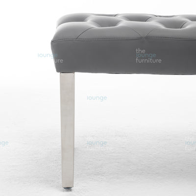 Isabella PU Bench - Grey