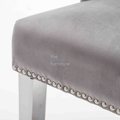 Knightsbridge Knocker Back Chair - Light Grey