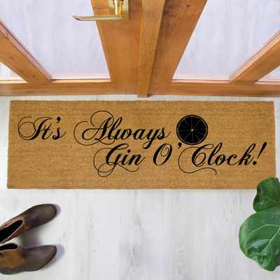 It's Always Gin O'Clock Doormat