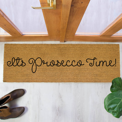 It's Prosecco Time Patio Doormat