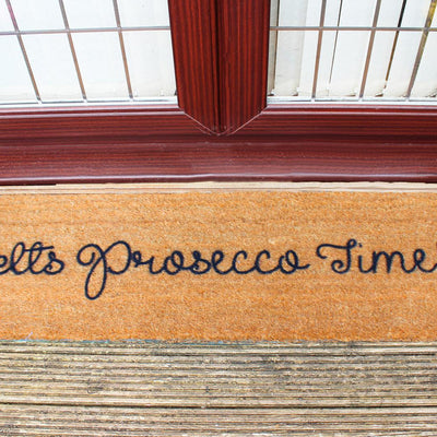 It's Prosecco Time Patio Doormat