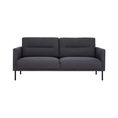 Larvik 2.5 Seater Sofa - Soul 380 Antracit, Black Legs