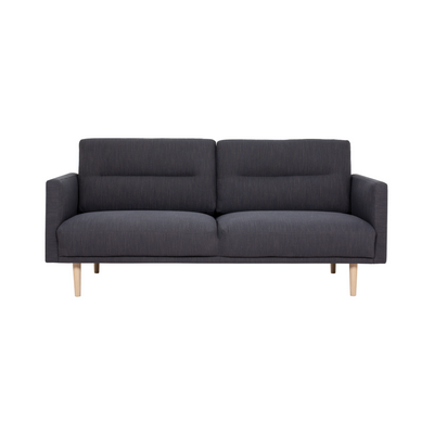 Larvik 2.5 Seater Sofa - Soul 380 Antracit, Oak Legs