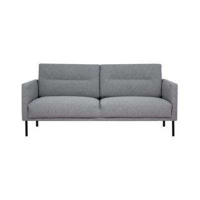 Larvik 2.5 Seater Sofa - Soul 381 Grey, Black Legs