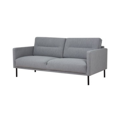 Larvik 2.5 Seater Sofa - Soul 381 Grey, Black Legs