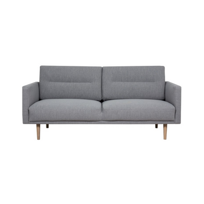 Larvik 2.5 Seater Sofa - Soul 381 Grey, Oak Legs
