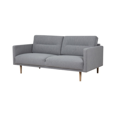 Larvik 2.5 Seater Sofa - Soul 381 Grey, Oak Legs
