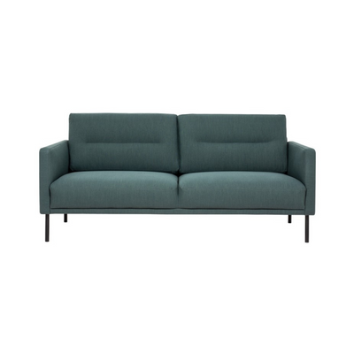 Larvik 2.5 Seater Sofa - Soul 383 Dark Green, Black Legs