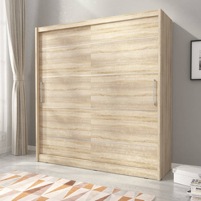 Maja Alu Sliding Door Wardrobe 180cm