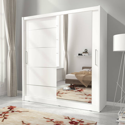 Maja I Alu Sliding Door Wardrobe 200cm