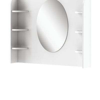 Mia MI-06 Desk Hutch with Mirror