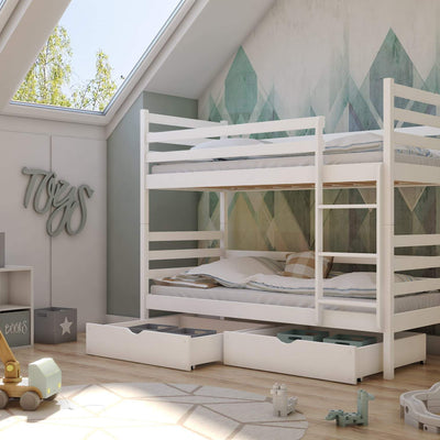 Wooden Bunk Bed Nemo with Storage