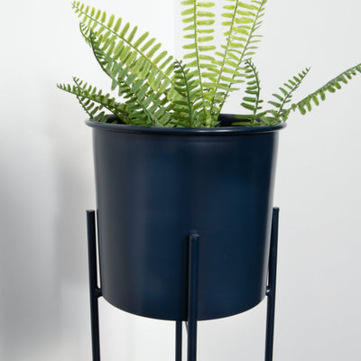 Stilts Navy Blue Plant Holder (60cm)