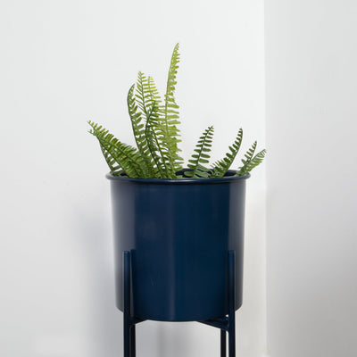 Stilts Navy Blue Plant Holder (83cm)