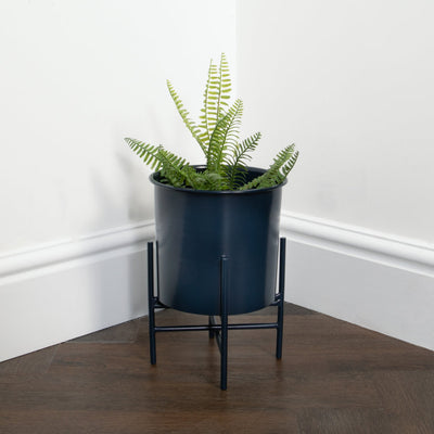 Stilts Navy Blue Plant Holder (30cm)