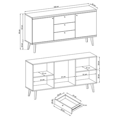Primo Large Sideboard Cabinet