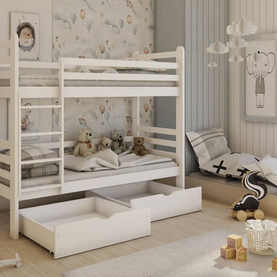 Wooden Bunk Bed Patryk with Storage