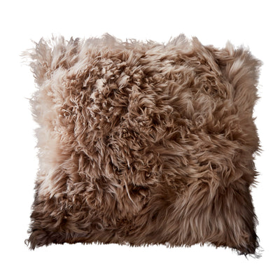 Light Brown Sheepskin Cushion