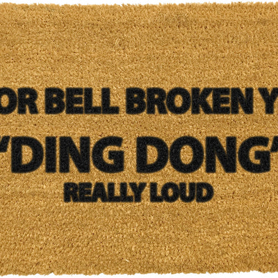 Yell Ding Dong Doormat