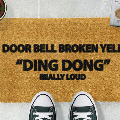 Yell Ding Dong Doormat