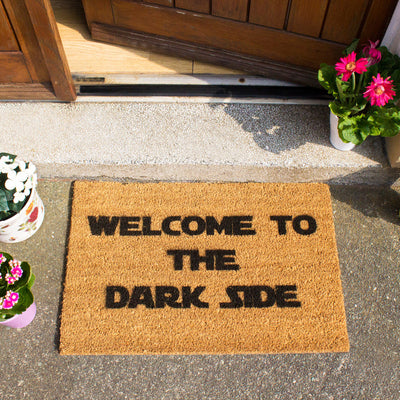 Welcome to the Darkside Star Wars doormat quote