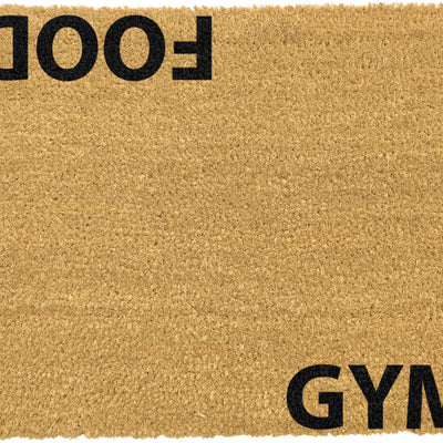 Gym addict doormat