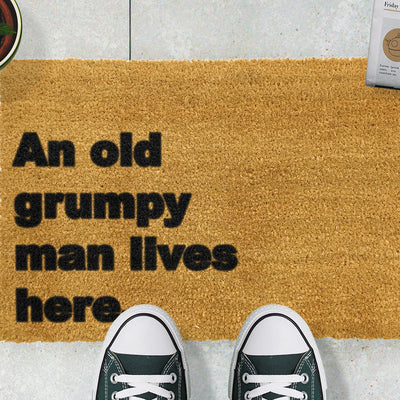 Grumpy Man Lives Here Doormat