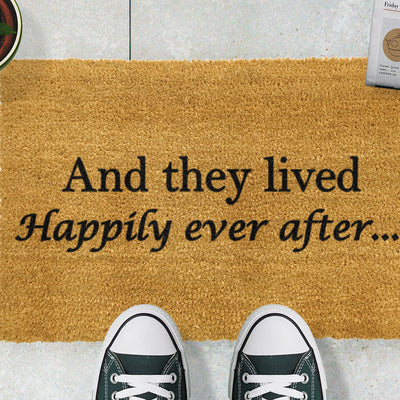 And they lived happily ever after doormat