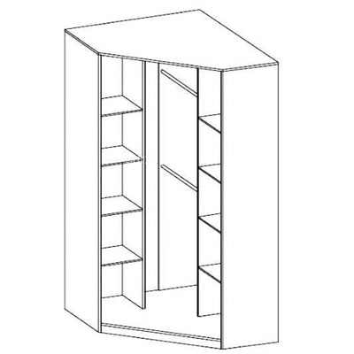 Pok PO-01 Corner Wardrobe