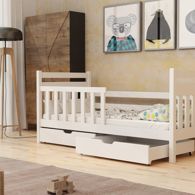 Wooden Single Bed Kasia With Storage