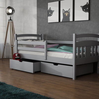 Wooden Single Bed Kate with Storage